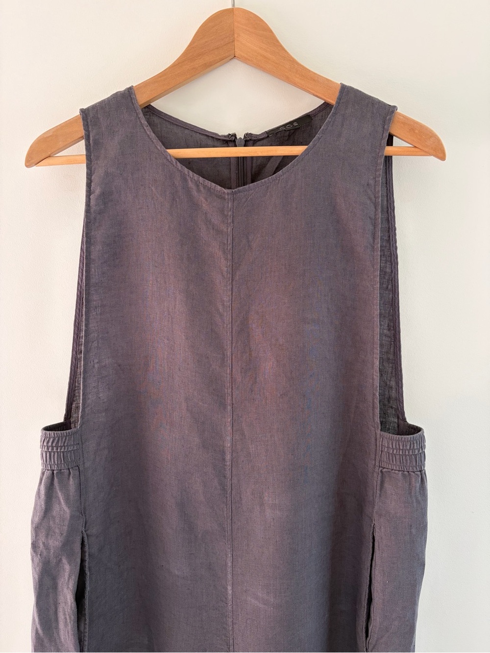 COS Sleeveless Wide-Leg Linen Jumpsuit in Dark Gray, S - Picture 9 of 16